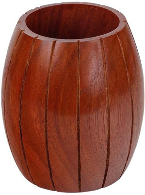 

Craft Art India 1 Compartments Wooden Pen Stand(Brown)