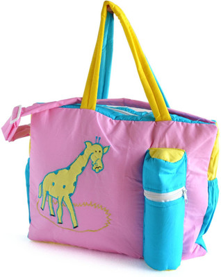 

Littles Diaper Bag Mother Bag(Pink, Blue, Multicolor), Blue;multicolor;pink