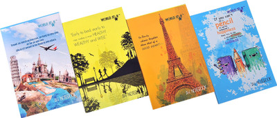 

Worldstar A4 Notebook(Travelling, Multicolor, Pack of 6)