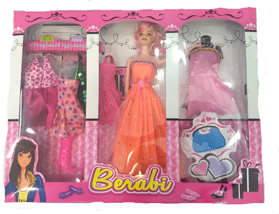 

FEMININE STYLE Doll with Clothes And Accessories(Multicolor)