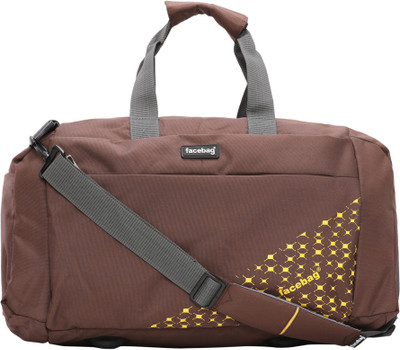 

FACEBAG 9 inch/23 cm Facebag-TBA-10-Big-Brown-Duffel-Bag Travel Duffel Bag(Brown)