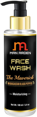 

Man Arden Face Wash For Men - The Maverick (Madagascar Black Pepper) Moisturizing Face Wash(100 ml)
