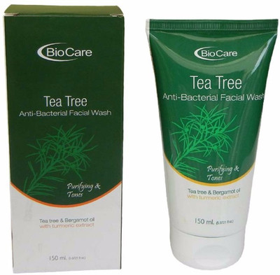 

Biocare Anti Bacterial Tea Tree With Turmeric Extract Face Wash(150 ml)