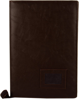 kittu faux leather Executive Document Bag brown fs set of 1(Set Of 1, Brown)