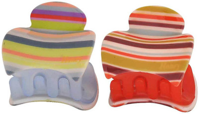 

Maayra Women's Rainbow shape Pack of 2 Hair Claw(Multicolor)