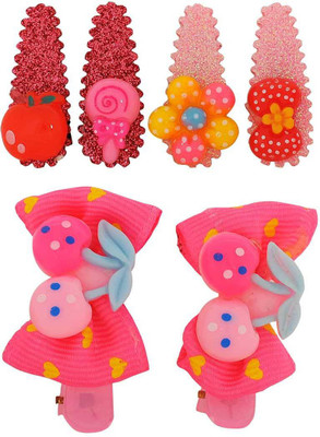 

Maayra Girls's Fruits shape Pack of 6 Tic Tac Clip(Multicolor)