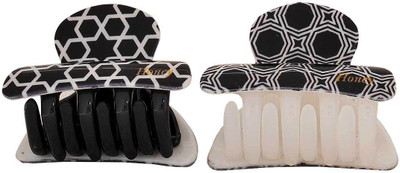 

Maayra Women's Designer Pack of 2 Hair Claw(Black)