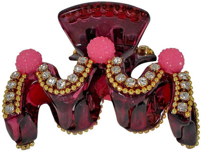 

Maayra Women's Designer Pack of 1 Hair Claw(Pink)