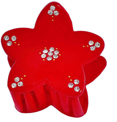 

Maayra Women's Plain Pack of 1 Hair Claw(Red)