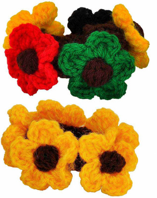 

Maayra Girls's Flower shape Pack of 2 Hair Band(Multicolor)