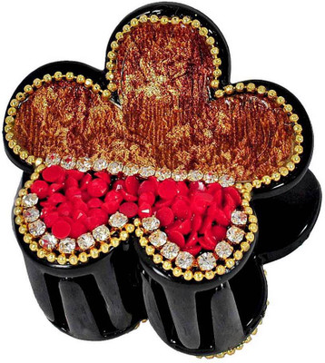 

Maayra Women's Designer Pack of 1 Hair Claw(Red)