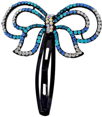 

Maayra Women's Sparkling Butterfly Pack of 1 Hair Clip(Blue)