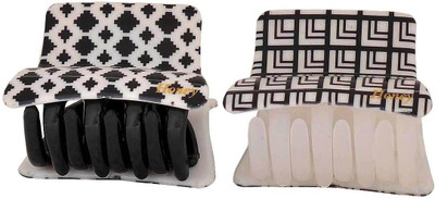 

Maayra Women's Designer Pack of 2 Hair Claw(Black)
