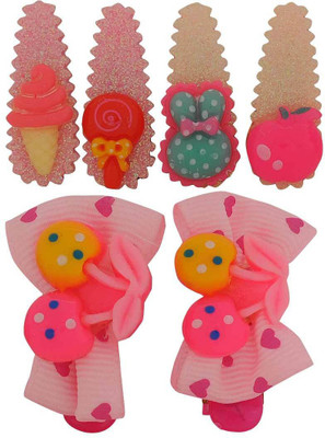 

Maayra Girls's Cute Designs Pack of 6 Tic Tac Clip(Multicolor)