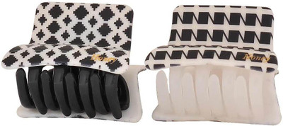 

Maayra Women's Designer Pack of 2 Hair Claw(Black)
