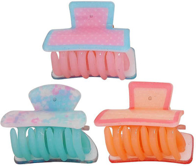 

Maayra Women's Designer Pack of 3 Hair Claw(Multicolor)