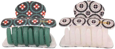 

Maayra Women's Designer Pack of 2 Hair Claw(Multicolor)
