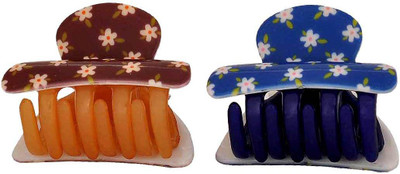 

Maayra Women's Designer Pack of 2 Hair Claw(Blue)