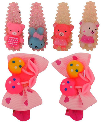 

Maayra Girls's Cute Designs Pack of 6 Tic Tac Clip(Multicolor)