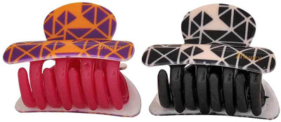 

Maayra Women's Designer Pack of 2 Hair Claw(Purple)