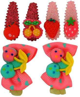 

Maayra Girls's Cute Designs Pack of 6 Tic Tac Clip(Multicolor)