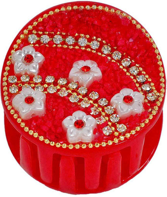 

Maayra Women's Beads and Thread Pack of 1 Hair Claw(Orange)