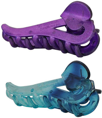 

Maayra Women's Plain Pack of 2 Hair Claw(Purple)