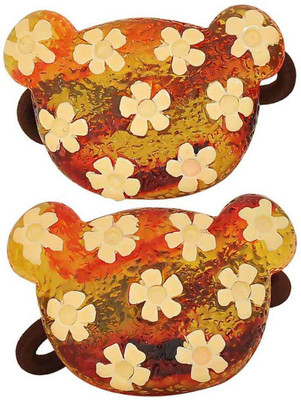 

Maayra Girls's Kitty shape Pack of 2 Hair Band(Brown)