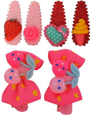 

Maayra Girls's Cute Designs Pack of 6 Tic Tac Clip(Multicolor)