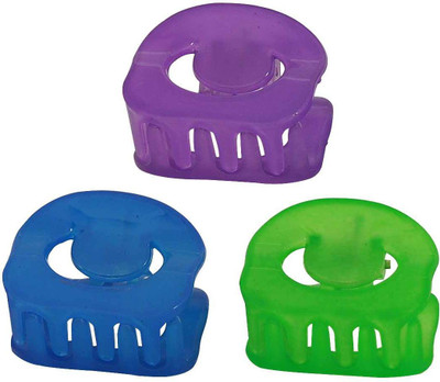 

Maayra Women's Plain Pack of 3 Hair Claw(Purple)