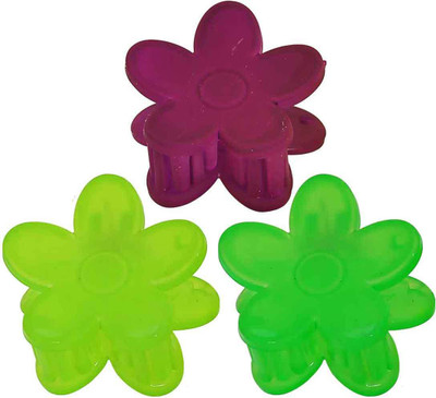 

Maayra Women's Flower shape Pack of 3 Hair Claw(Multicolor)