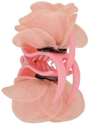 

Maayra Women's Rose shape Pack of 1 Hair Claw(Pink)