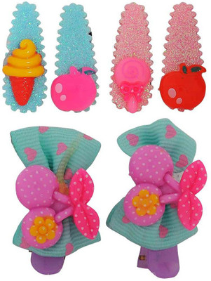 

Maayra Girls's Cute Designs Pack of 6 Tic Tac Clip(Multicolor)