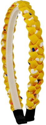 

Maayra Girls's Designer Pack of 1 Hair Band(Yellow)