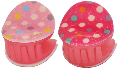 

Maayra Women's Designer Pack of 2 Hair Claw(Pink)