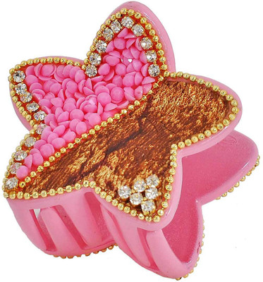 

Maayra Women's Star shape Pack of 1 Hair Claw(Pink)