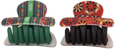 

Maayra Women's Paisley design Pack of 2 Hair Claw(Multicolor)