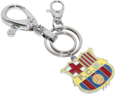 Aura Football Club Barcelona Barca FCB Full Metal Imported Hook Key Chain