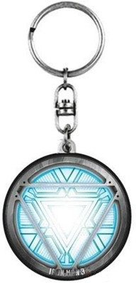 

Skywalk Superhero Avengers Iron Man Arc Reactor Keychain Keyring Glow In Dark For Cars & Bikes Multicolor Key Chain