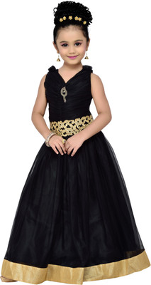 

Adiva Girls Maxi/Full Length Party Dress(Black, Sleeveless