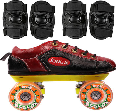 

Jonex Order shoe skate Hypro wheel speed size 1 kids with knee-elbow guard combo Skating Kit