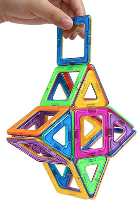 

Toys Bhoomi 20 piece Magical Magnetic Block Tiles Learning STEM Activity Playset(Multicolor)