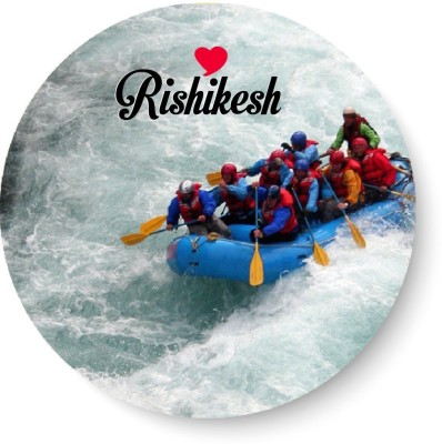 

Peacockride Love Rishikesh Fridge Magnet Pack of 1(Multicolor)