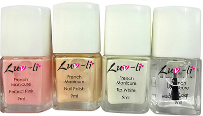 

LUV-LI PROFESSIONAL French Manicure KIT SET OF 4(8 ml, Set of 4)