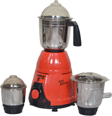 

CAPTAIN COOK B01MTKXH6U 550 W Juicer Mixer Grinder(Red, 3 Jars)