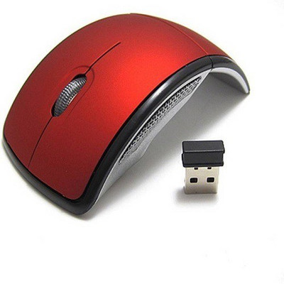 technigent 2.4Ghz Folding ARC Wireless Optical Gaming Mouse(USB, Red)