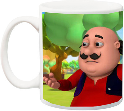 

Stylotrendz Motu Patlu gift for children or kids Ceramic Mug(325 ml), White
