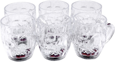 Tingoking Electronic Inductive Rainbow Color Set (6Pcs.) Glass Beer Mug(200 ml)