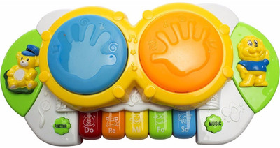 

MagicTail Multifunctional Musicial Hand Beat Drum Story Electronic Organ Baby Kids Toy(Multicolor)