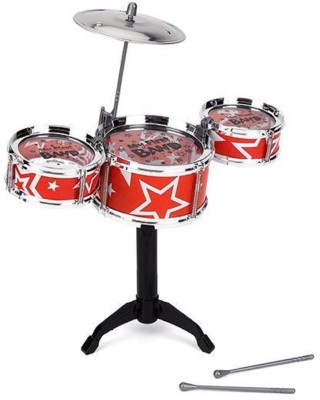 

VShine Rockband Drum Set 8 pcs Kids Musical Instruments(Multicolor)